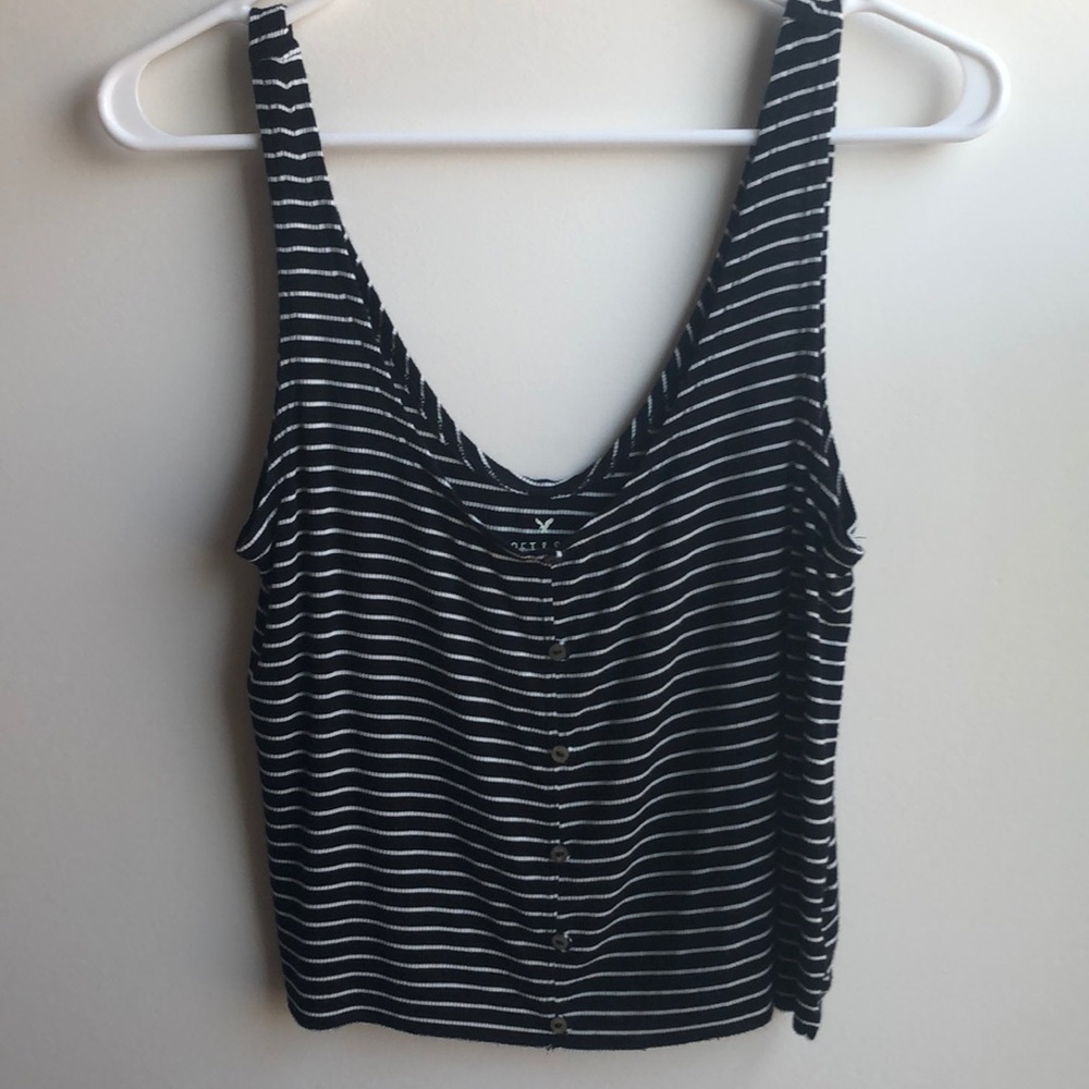 american eagle soft & sexy ribbed cropped tank